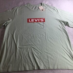 Levi's Mint Green Short-Sleeve T-Shirt with Red LogoSZ 4XLT NWT